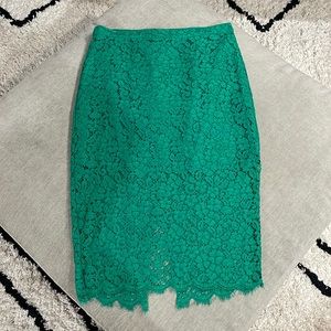 Bardot green lace skirt US 10 LARGE
